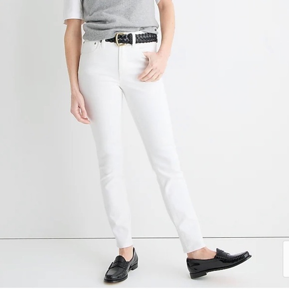 J. Crew 9" toothpick jeans BQ310 white wash - Picture 1 of 9